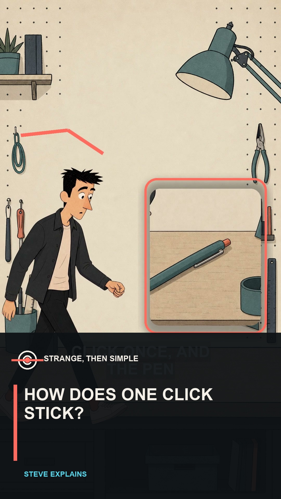 Retractable Pen explanation cover
